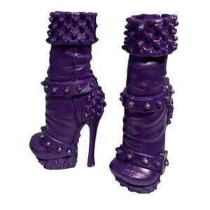 Monster High Boots Purple Studded Heel Casta Fierce